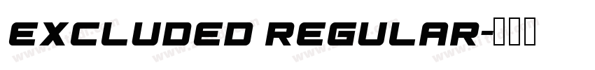 Excluded Regular字体转换